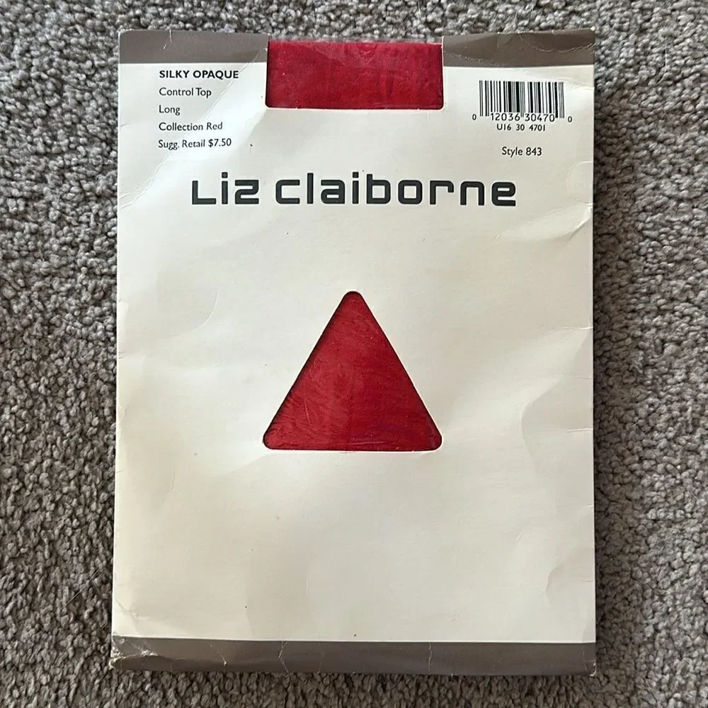 Liz Claiborne Silky Opaque Control Top Hose!
